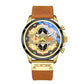Luxury Watches for Men 47mm Gold Dial